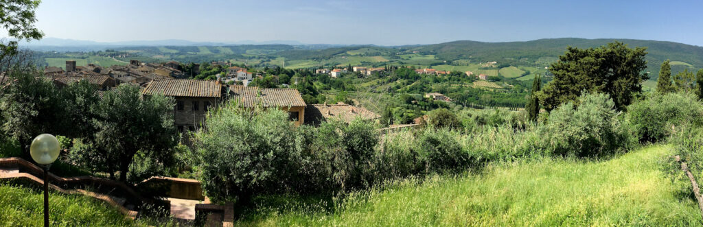 Pohled - ze San Gimignana