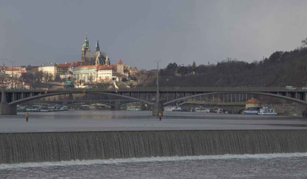 Praha - Štvanice - pohled na Pražský hrad