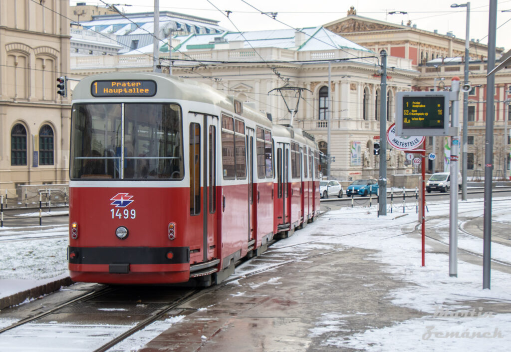 Vídeň - Tram - zastávka