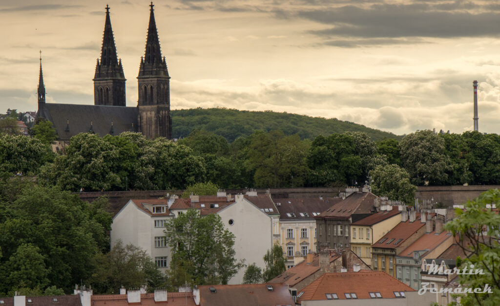 Pohled z Bastionu na Vyšehrad