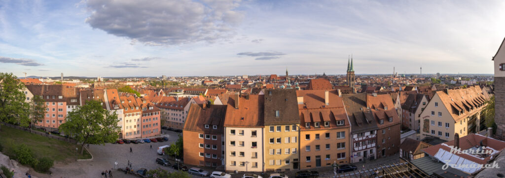 Norimberk - Výhled na staré centrum