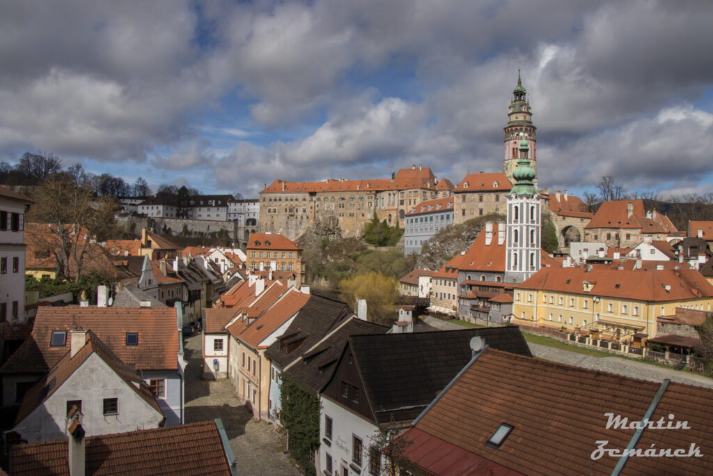 Český Krumlov - Vyhlídka na staré centrum