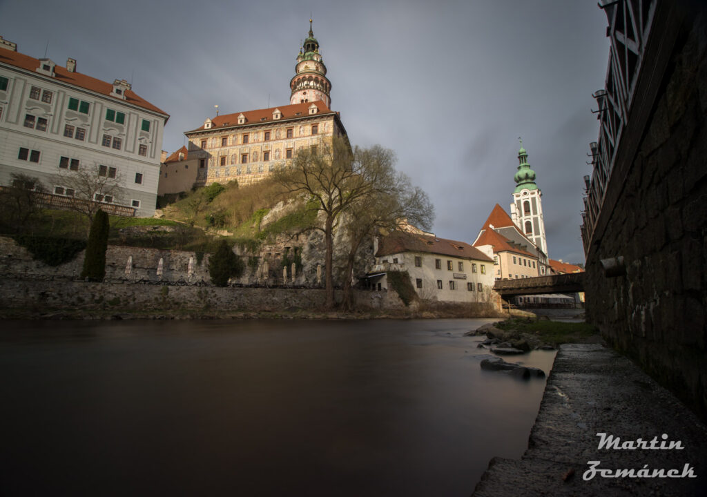 Český Krumlov - Hrad z ostrova