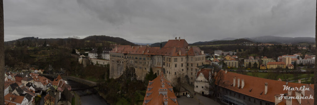 Český Krumlov - Věž výhled na hrad