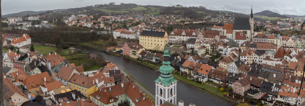 Český Krumlov - Věž výhled na centrum