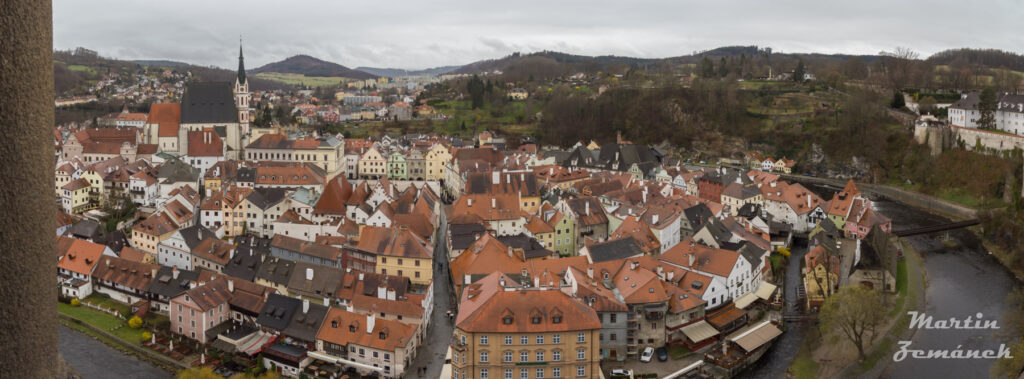 Český Krumlov - Věž výhled na centrum