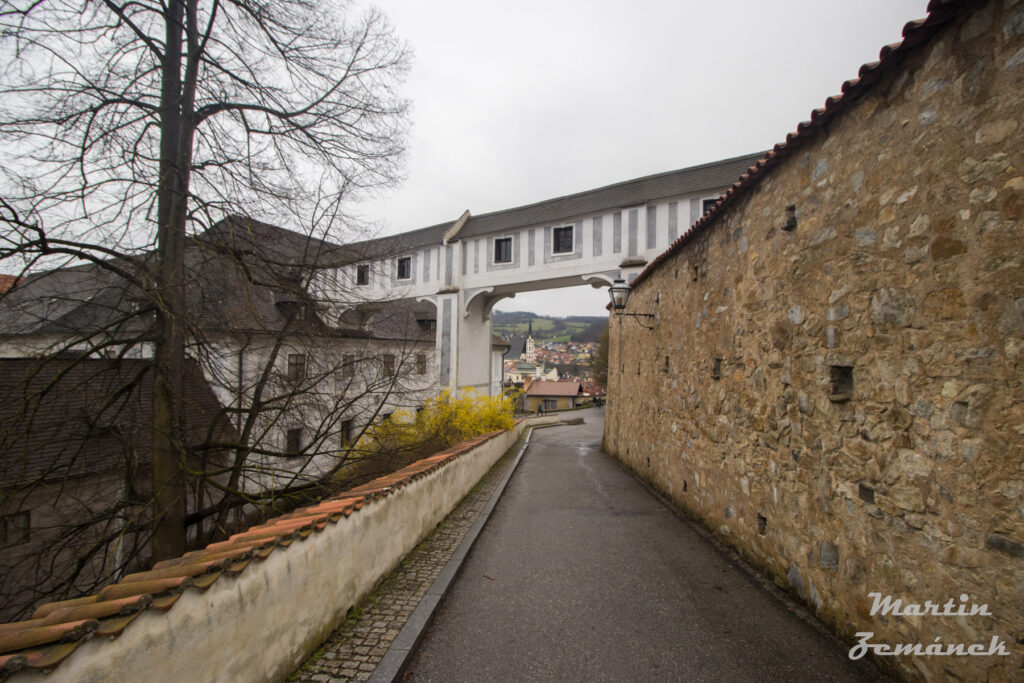 Český Krumlov - Pohled z hradu na centrum