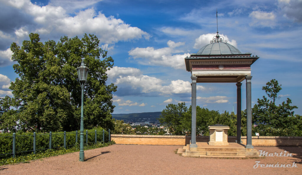 Brno - Model hradního komplexu pod altánem