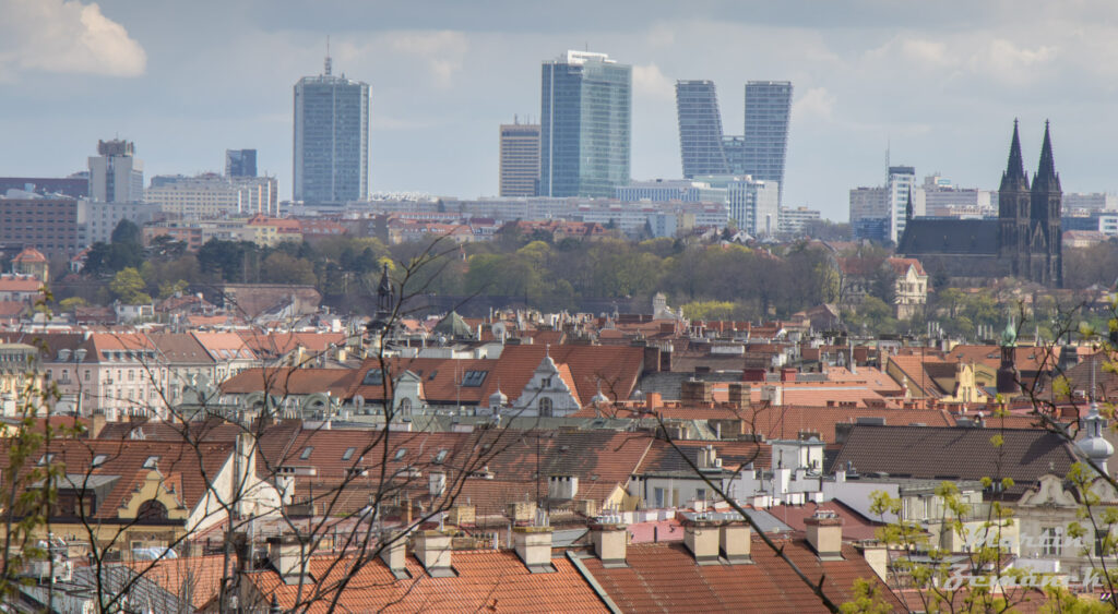 Praha - Výhled z Petřínských zahrad