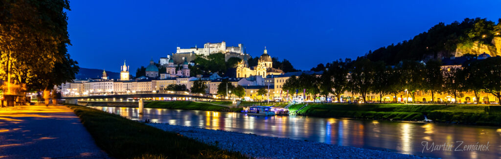 Rakousko - Večerní Salzburg