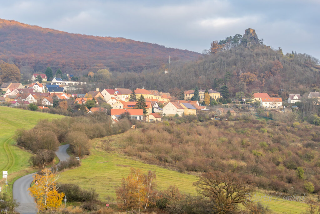 České středohoří - Výhled od křižovatky Kamýk